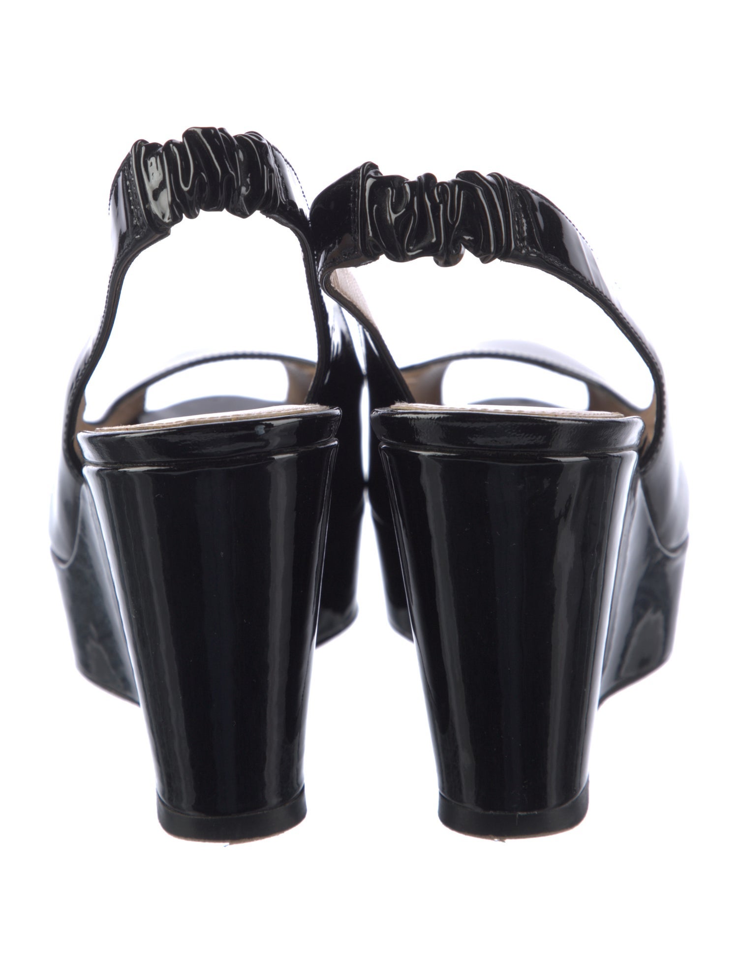 Stuart Weitzman Patent Leather Slingback Pumps